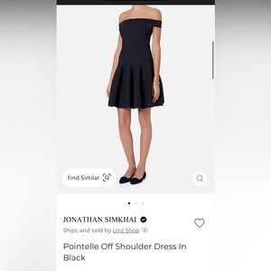 Jonathan Simkhai Strapless Navy/Black Dress